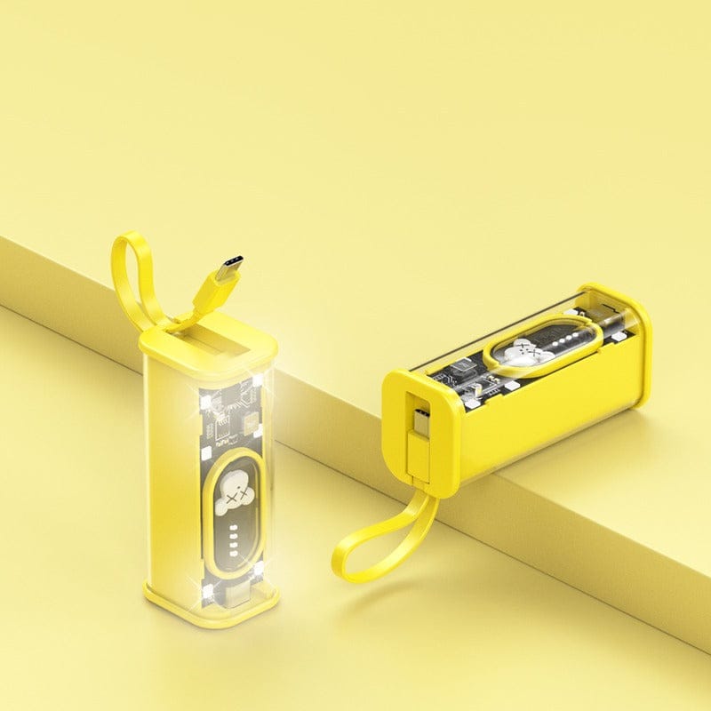 Amytel 15watt fast charging power bank with Teddy Design with 5000 Mah For Android device (6 Month Warranty )