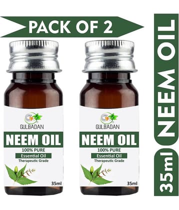 GULBADAN Anti Dandruff Neem Oil 60 ml ( Pack of 2 )