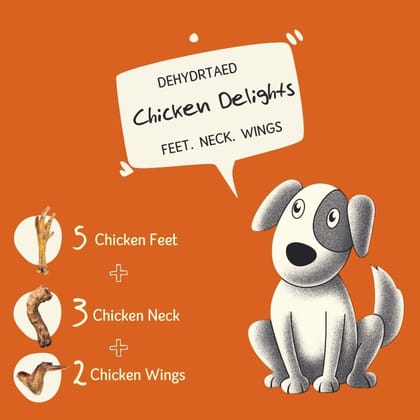Dehydrated Chicken Delights-One time