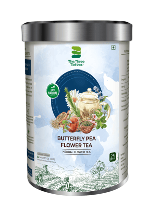 The Three Tattvas Butterfly Pea Flower tea 25gms