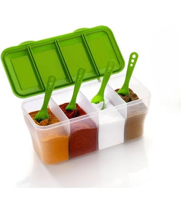 OFFYX - Spice Box PET Green Spice Container ( Set of 1 )