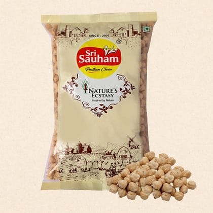Sri Sauham Kabuli Chana, Unpolished Chhole Chana, Chickpeas - 1kg