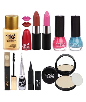 Color Diva Women Makeup Combo Set of 9, GC548 Makeup Kit Pack of 9 97
