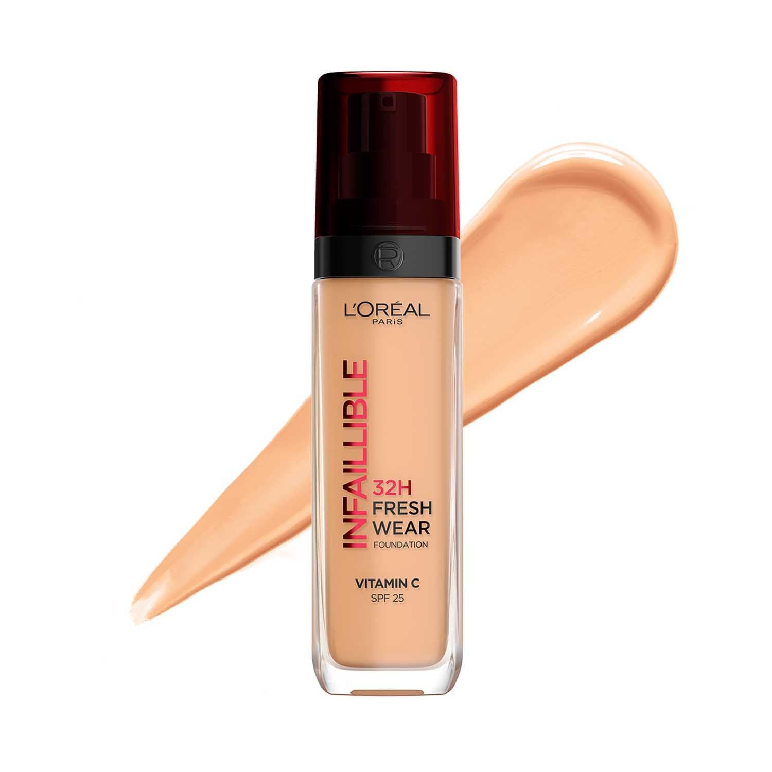 L'Oral Paris Liquid Foundation, Oil Absorbing Formula, Transferproof, Heatproof and Long-lasting, Infallible 32H Fresh Wear, 260 Golden Sun, 30ml L'Oral Paris Liquid Foundation, Oil Absorbing Formula, Transferproof, Heatproof and Long-lasting, Infallible