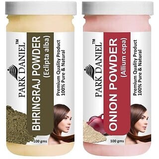 PARK DANIEL Pure & Natural Bhringraj Powder & Onion Powder Combo Pack (200 ml)
