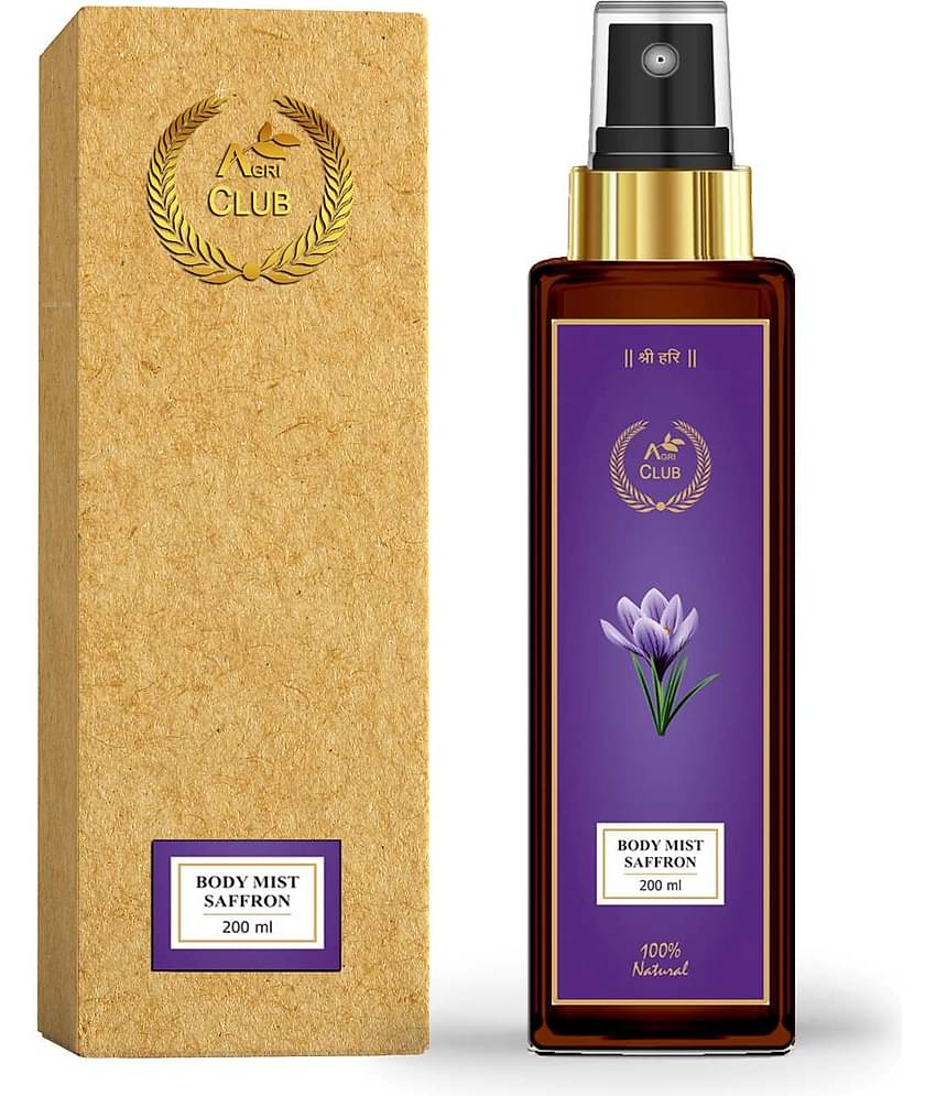 AGRI CLUB - Saffron Body Mist For Men,Women 200 ml ( Pack of 1 )