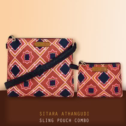 Sitara Tiles Sling Pouch Combo