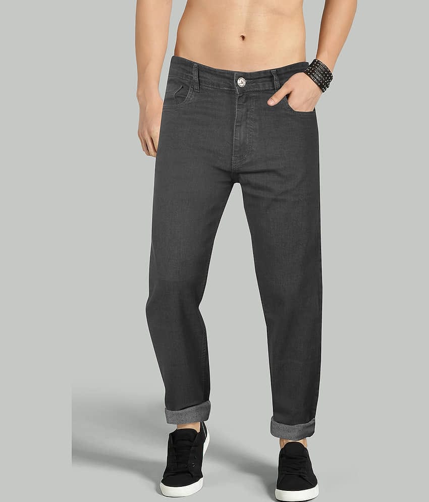 JB JUST BLACK Regular Fit Cuffed Hem Men's Jeans - Grey ( Pack of 1 )