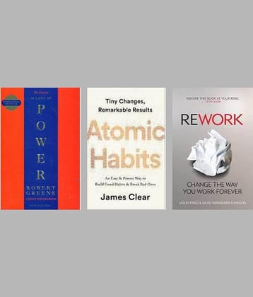The Concise 48 Laws Of Power + Atomic Habits + Rework
