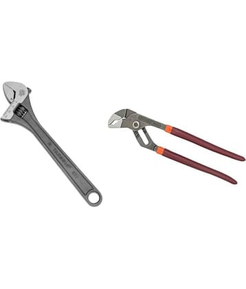 Taparia 2 Hand Tool Combo (Water Pump Plier(1225)/Adjustable Wrench(1172))