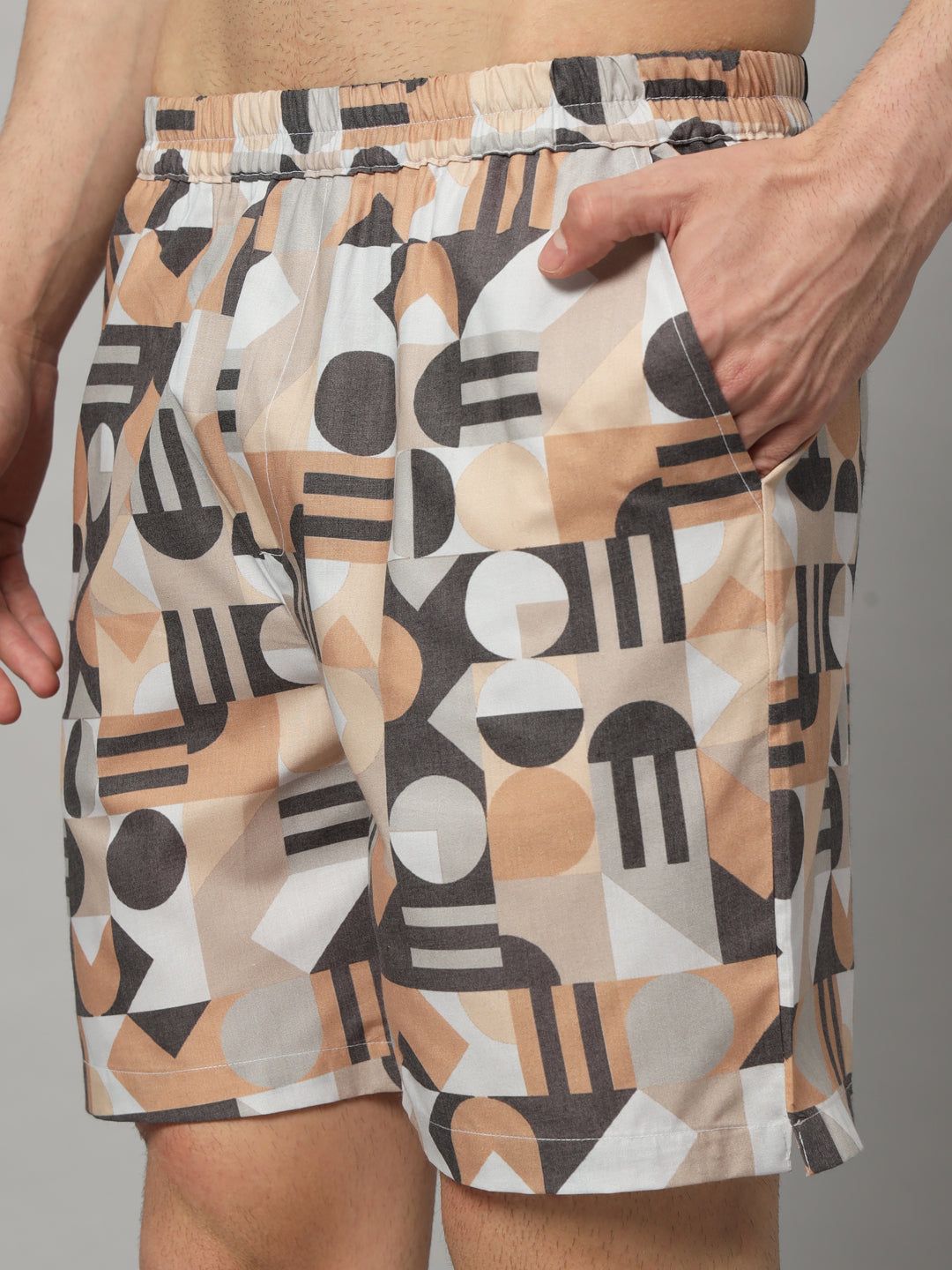 Printed Men Boxer | Pure Cotton Men's Shorts with Pockets-S