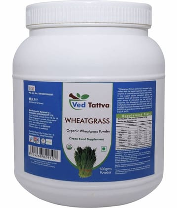 Ved Tattva Wheatgrass Powder 500 Gm Pack of 1