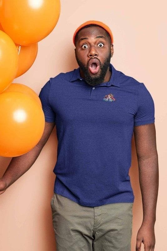 Polo Neck T-Shirt (Men) - Droopy Dog Eyes (11 Colours)