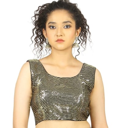 TheHangr Black Sequence Blouse -  36