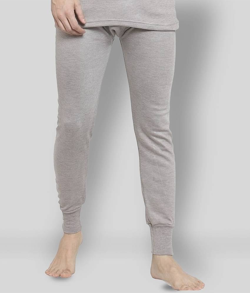 Uzarus Pack of 1 Cotton Blend Thermal Bottoms For Men's ( Brown )