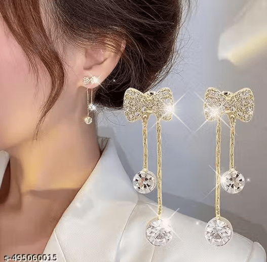 DAFYRA Bowknot Korean Earrings For Women