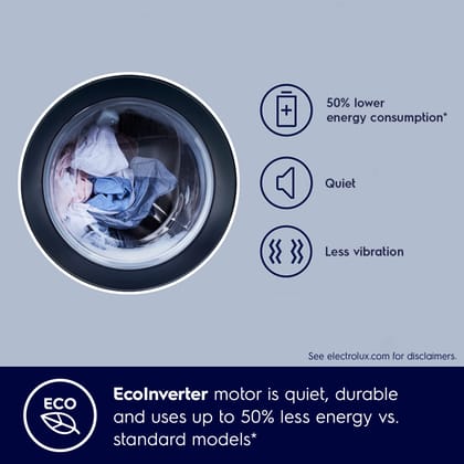 Electrolux 8kg 5 Star Front Load Washing Machine, 5 Year Warranty, AutoSense Technology, Full Load Vapour Wash, Hygienic Care, Woolmark, EcoInverter Motor, UltimateCare 500, EWF8024R5WB, White Electrolux 8kg 5 Star Front Load Washing Machine, 5 Year Warr Electrolux 8kg 5 Star Front Load Washing Machine, 5 Year Warranty, AutoSense Technology, Full Load Vapour Wash, Hygienic Care, Woolmark, EcoInverter Motor, UltimateCare 500, EWF8024R5WB, White Electrolux 8kg 5 Star Front Load Washing Machine, 5 Year Warr