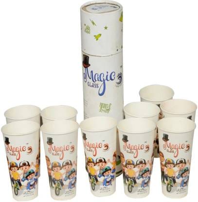 Magic Color Changing Paper Cups, Multicolor Printed Designs, Converts Normal Water to Colored Water, Reusable, 5 Count, Holi Festival Theme Magic Color Changing Paper Cups, Multicolor Printed Designs, Converts Normal Water to Colored Water, Reusable, 5 Count, Holi Festival Theme