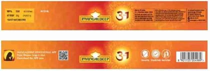 Unique - Mangaldeep Prmium Quality Incence Stick, 102G