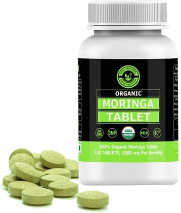 Holy Natural Organic Moringa Tablet - 120 no.s Vitamins Tablets