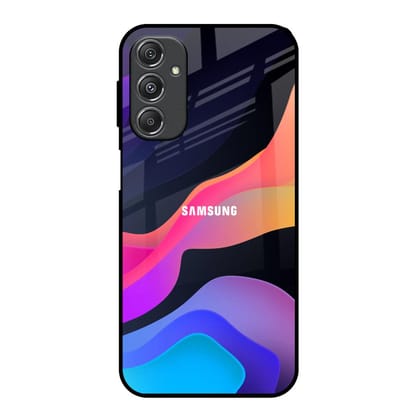 Colorful Fluid Glass Case for Samsung Galaxy M34 5G
