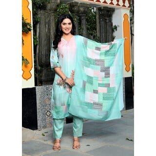 Lavesh Creations Kurti With Dupatta  Pent Set