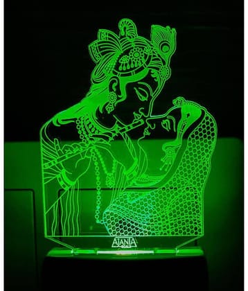 SUPERAJANTA RADHA KRISNA  2095 Night Lamp Multi - Pack of 1
