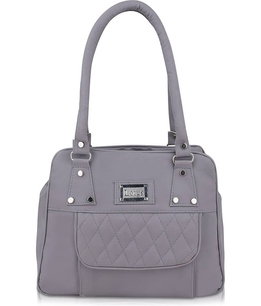 The monaina crapt Shoulder Bag PU Set of 1 ( Grey )