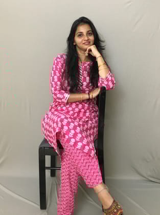Roses Kurti Set - Raani Colour-38 - M