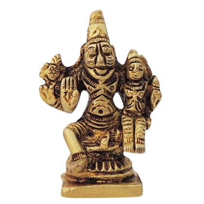 Brass Narsingh Bhagwan Idol – Handmade Narasimha Dev Brass God Statue, Height : 2.2 Inch (BSMAS1286 B)