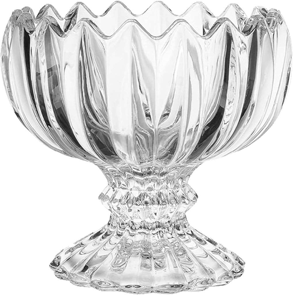 Ice Cream Bowls | Crystal Glass Cups | Sweets Serving Bowls use for Desserts, Milkshak, Fruit, Falooda, Coffee and Pudding Nuts | Pack of 6 |