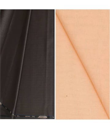 KUNDAN SULZ GWALIOR Multi 100 Percent Cotton Unstitched Shirts & Trousers 1 Pant and Shirt Piece