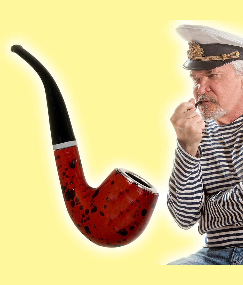 JMALL Brown 11 cm Wooden Pipe - Pack of 1