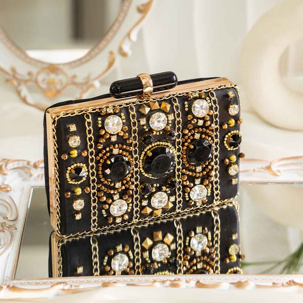 Funky Black Clutch Bag