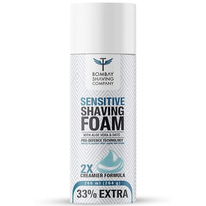 Bombay Shaving Company Sensitive Shaving Foam - Home & Salon Use, 264 G