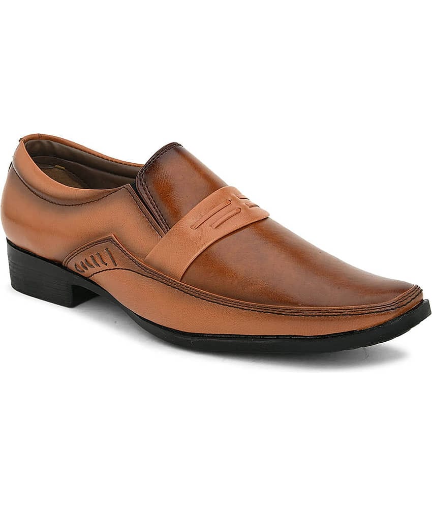 Sir Corbett Tan Men's Slip On Formal Shoes
