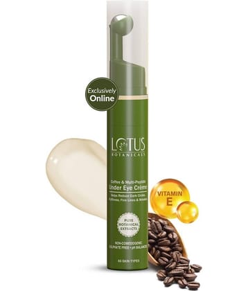 Lotus Botanicals Coffee and Multi-Peptide Under Eye Creme 15ml (Pack of 1)