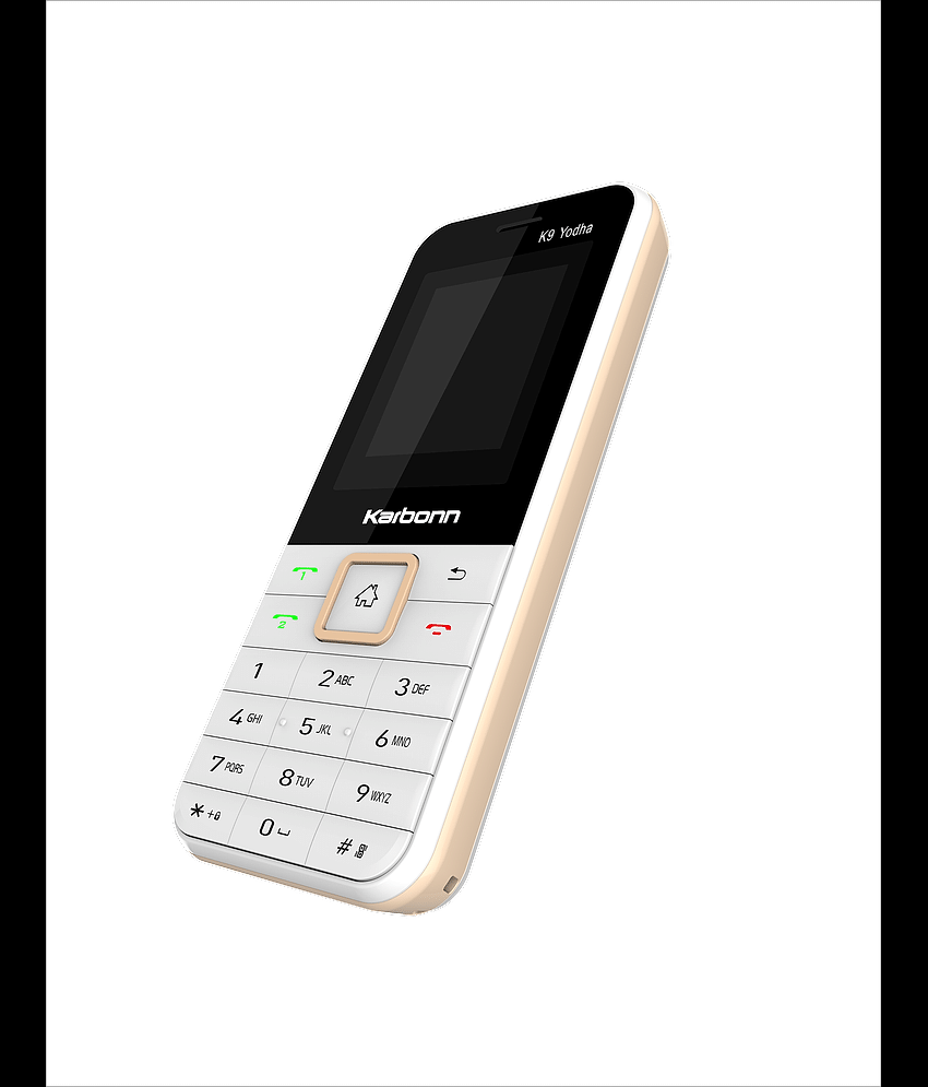 Karbonn K9 YODHA Dual SIM Feature Phone White Gold