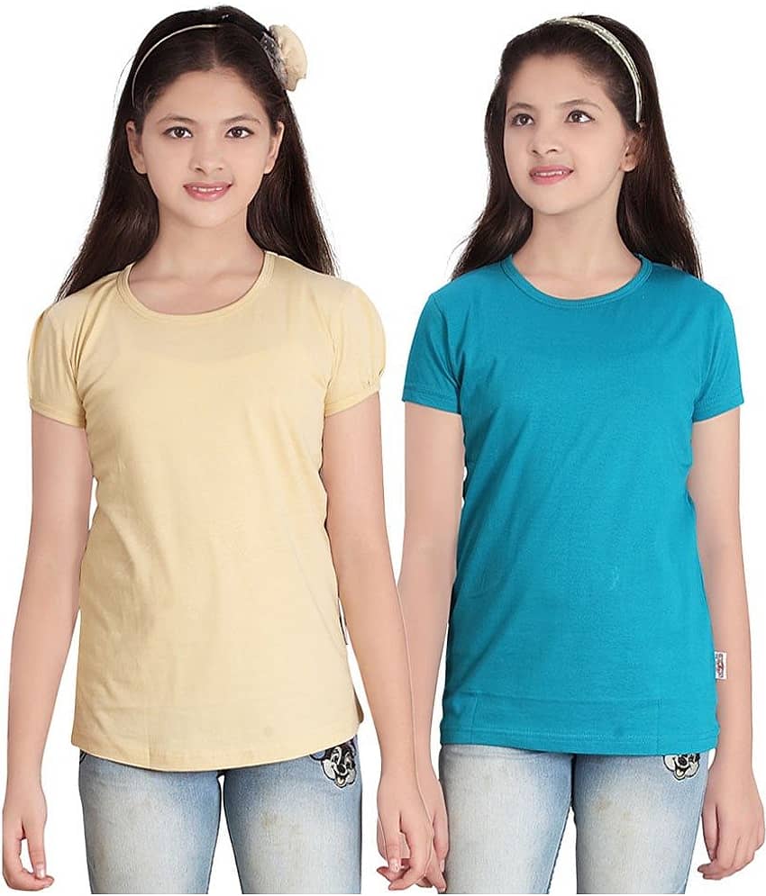 Sini Mini Pack of 2 Girls T-Shirts ( Blue )