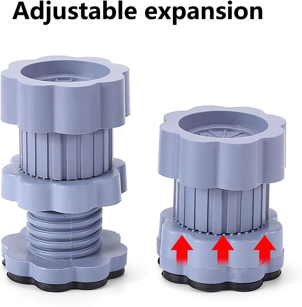 Washing Machine Vibration Pads - Adjustable Dryer Shock & Noise Cancelling Pads, Anti Vibration Pads for Washing Machine Support 4 Pcs