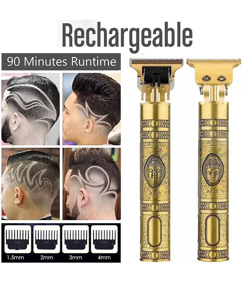 Intimify Hair/Beard Trimmer Gold Corded,Cordless Beard Trimmer With 90 minutes Runtime