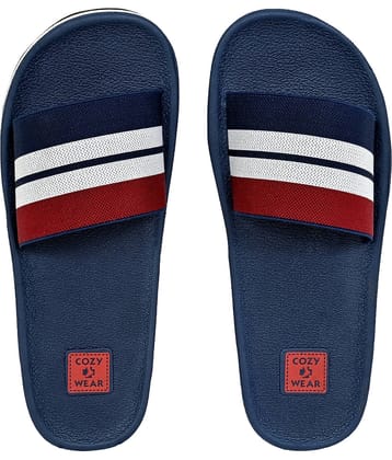 Cozy Wear Navy Blue Men's Slide Flip Flop
