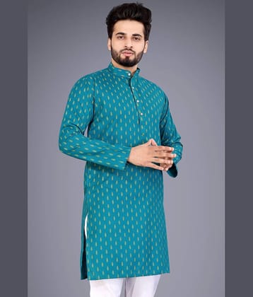 Nofilter Orange Cotton Blend Men's Regular Kurta ( Pack of 1 )