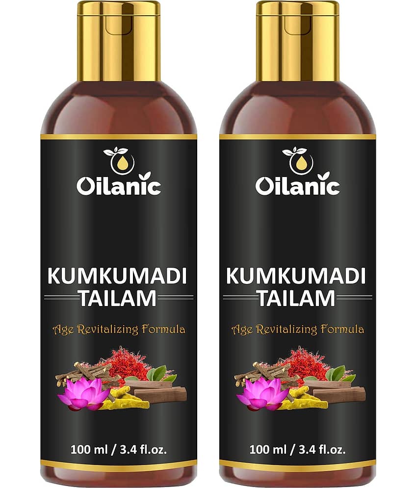 Oilanic  Kumkumadi Tailam For Glowing & Radiant Skin Face Serum 200 mL Pack of 2