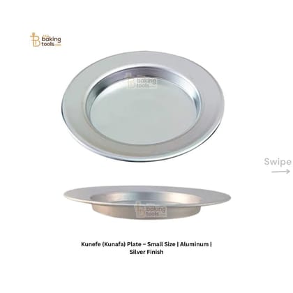 3 inch Kunafa Plate – Small Size |  Aluminum Silver Finish Knafeh Plate