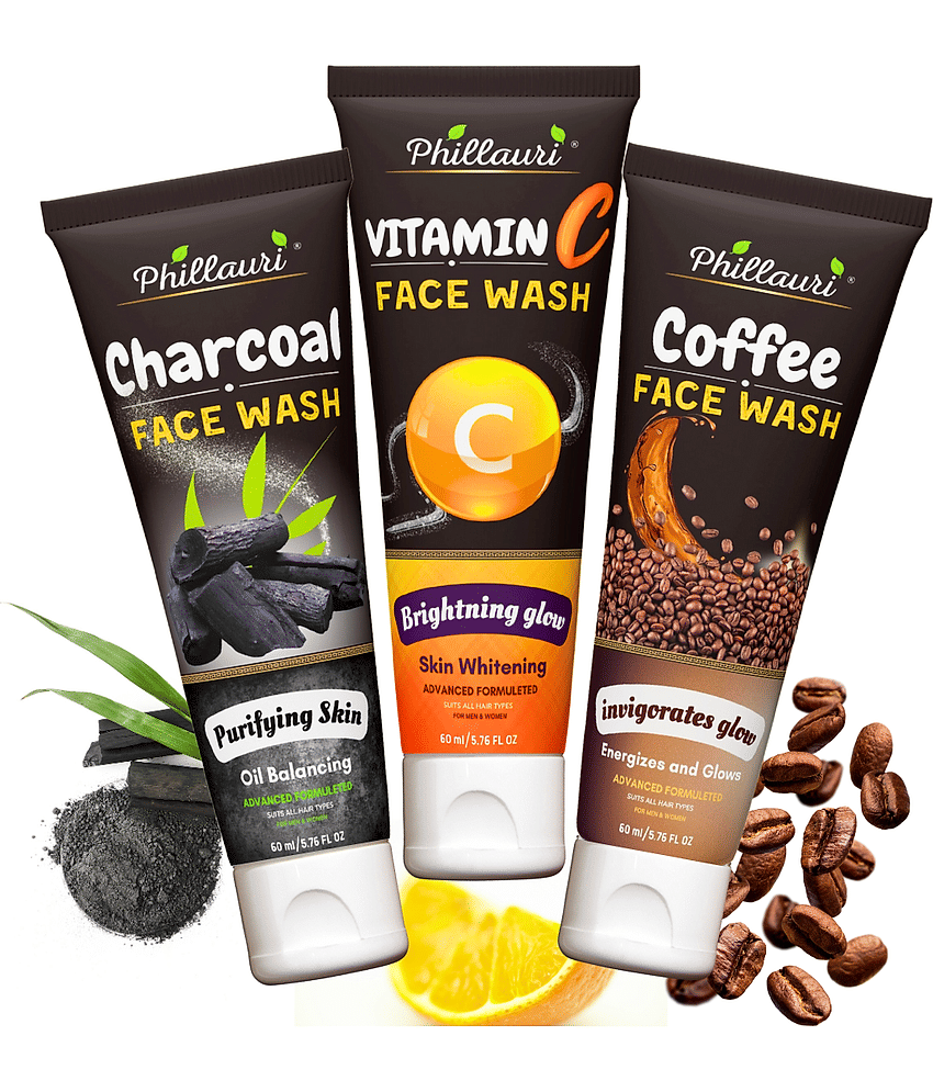 Phillauri - Softening and Smoothening Face Wash For All Skin Type ( Pack of 3 )