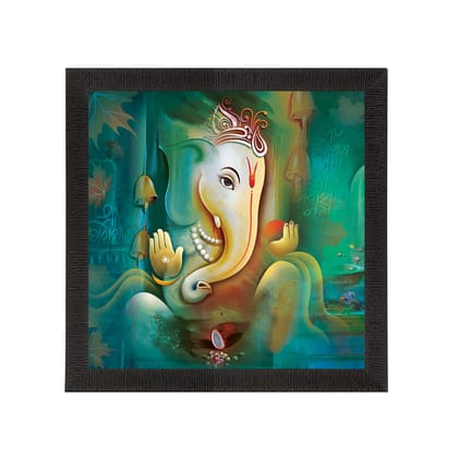 Lord Ganesha Satin Matt Texture UV Art Painting