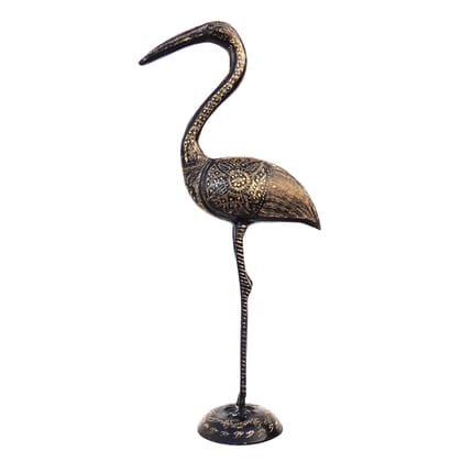 Brass Duck Decorative Showpiece Statue for Table & Shelf Decor, Height : 18.5 Inch (ANMAS090 A)