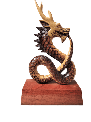 Pakhangba Wooden (Large) - Height 11 inch
