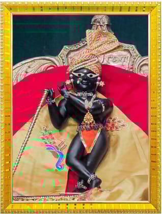 NOKKES Radha Raman Vrindavan Radha Raman Thakur Ji Photo Frames Religious Photo frame 5X7 Inch Photo Frame_QWW24 NOKKES Radha Raman Vrindavan Radha Raman Thakur Ji Photo Frames Religious Photo frame 5X7 Inch Photo Frame_QWW24